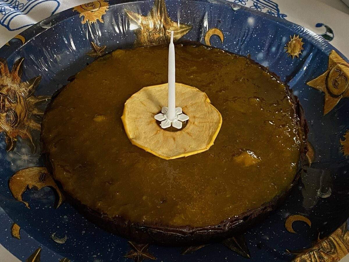 Csupa csoki mandarinos paleo születésnapi torta